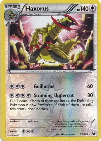 Dark Explorers Haxorus #89/108 reverse holo